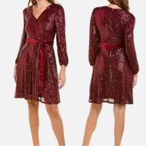 Red Sequin Nanette Lepore A-line Cocktail Dress New With Tags